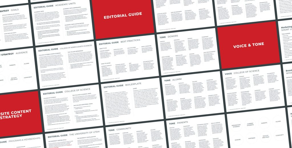 Various pages of the College of Science course guide displayed